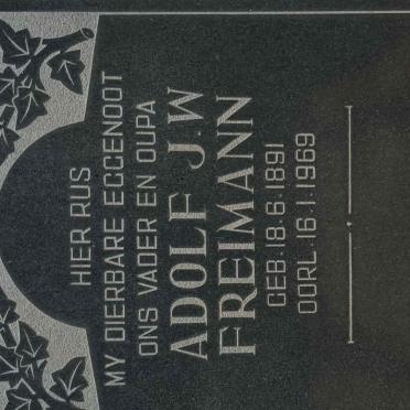 FREIMANN Adolf J.W. 1891-1969