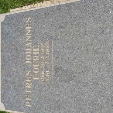 FOURIE Petrus Johannes 1912-1968