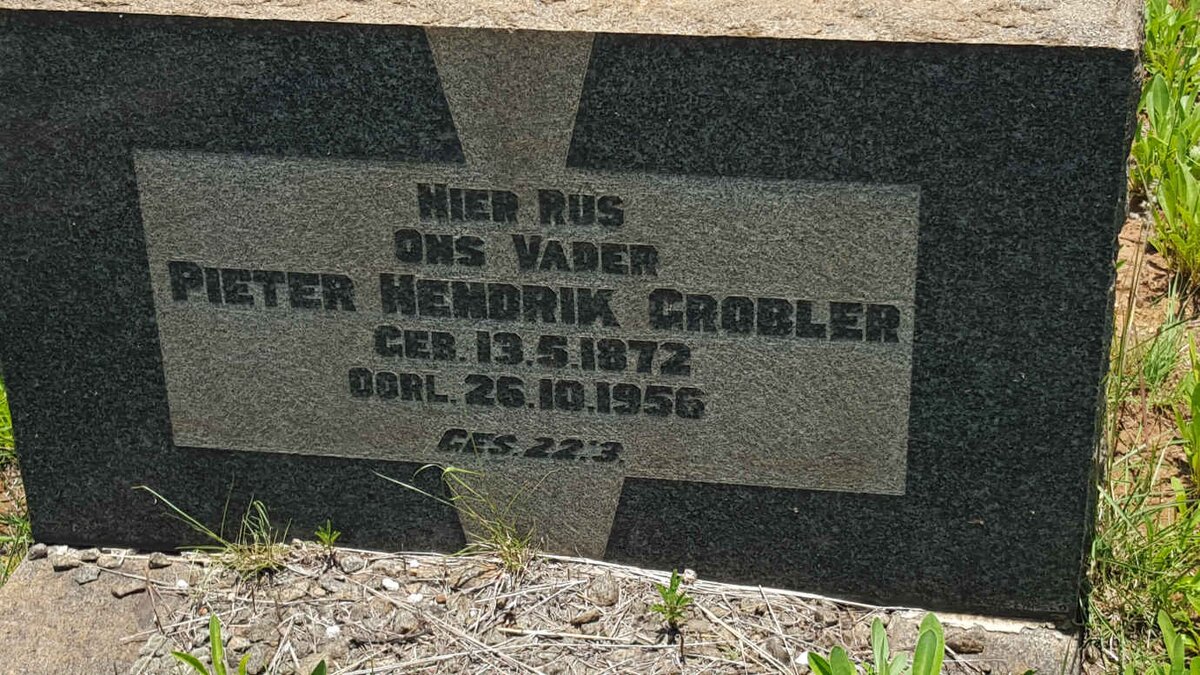 GROBLER Pieter Hendrik 1872-1956