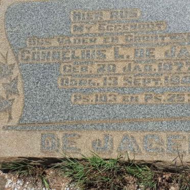 JAGER Cornelius L., de 1877-1948