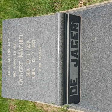 JAGER Ockert Machiel, de 1920-1983