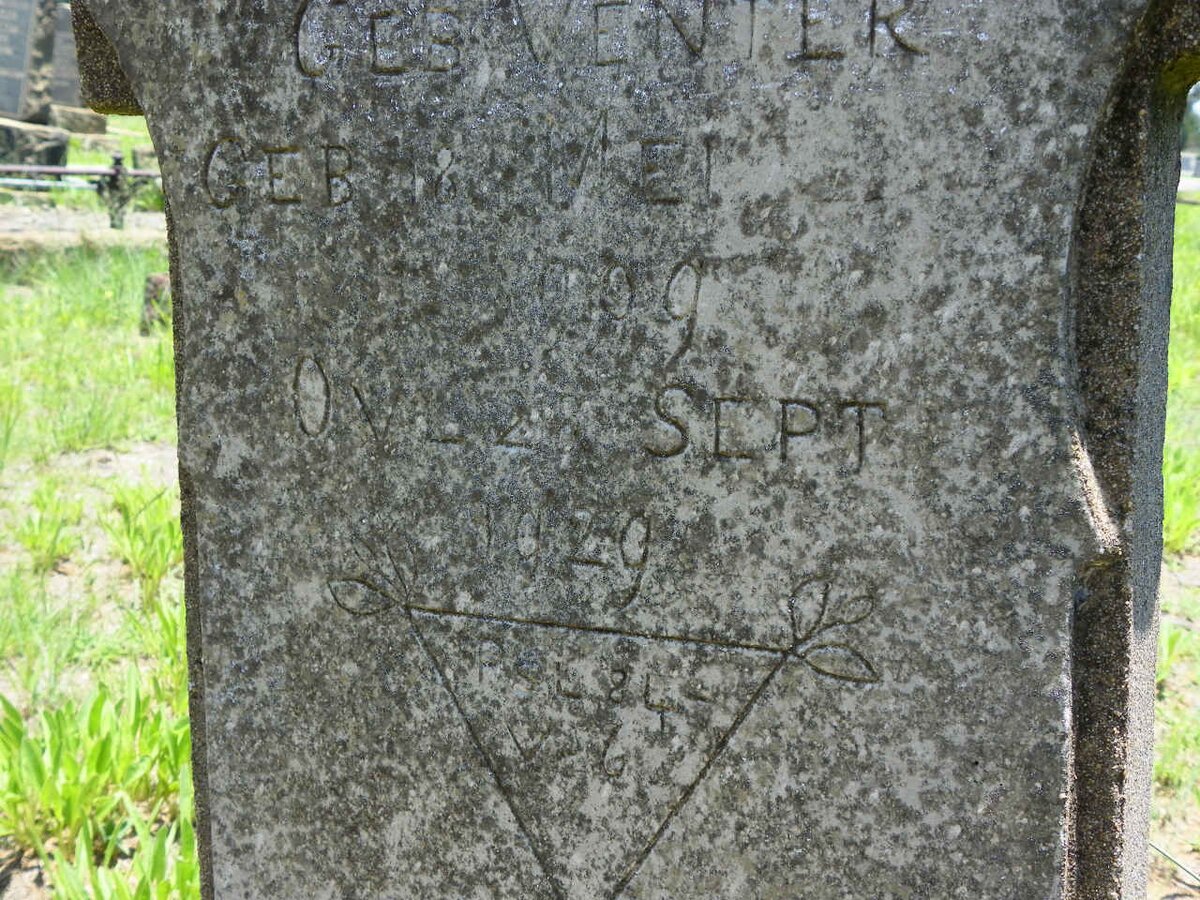 JAGER Cornelia Petronella, de nee VENTER 1909-1929