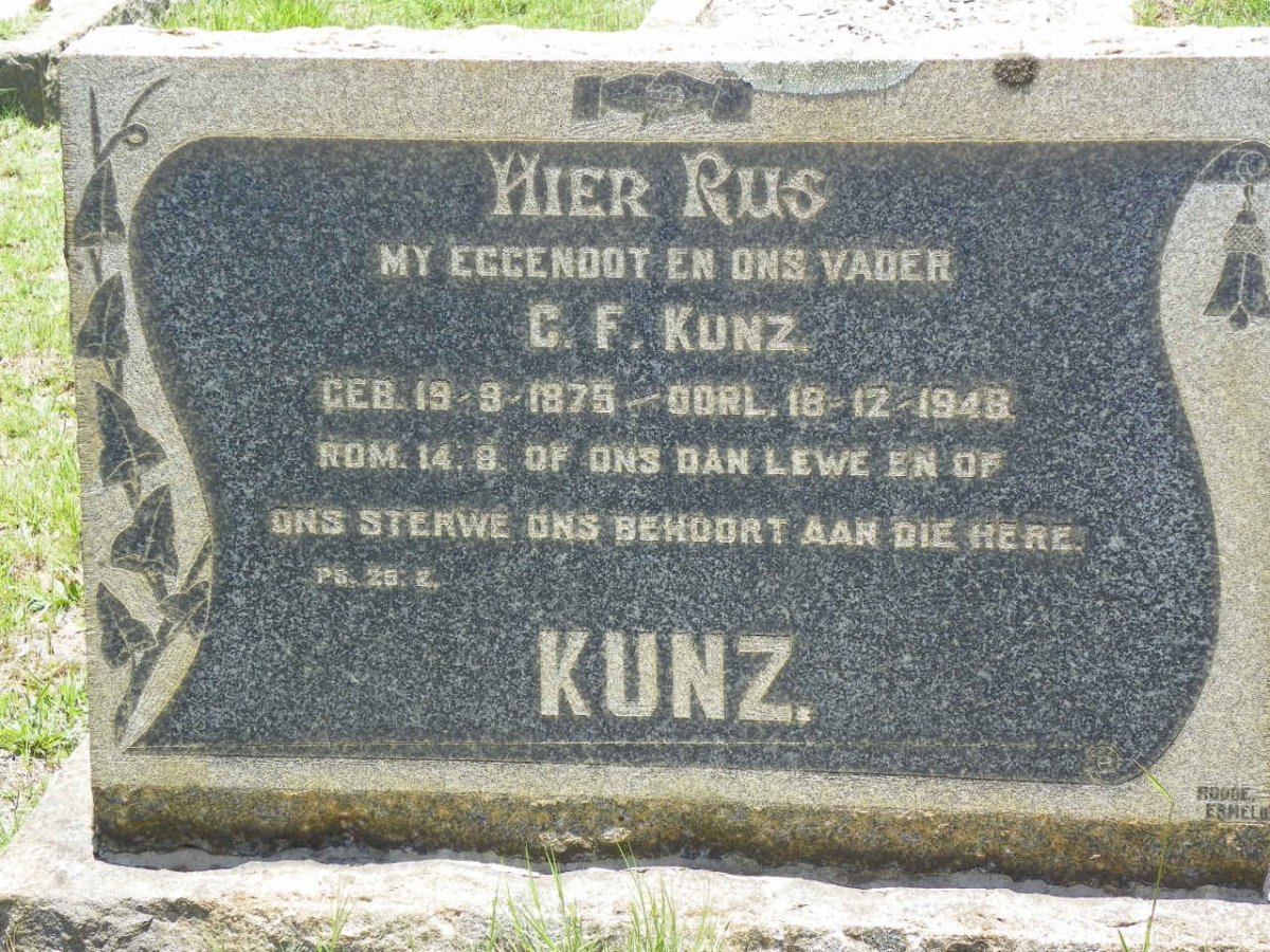 KUNZ C.F. 1875-1948