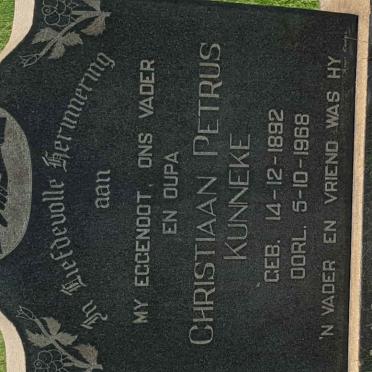 KUNNEKE Christiaan Petrus 1892-1968