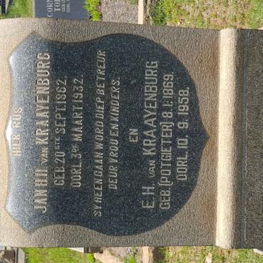 KRAAYENBURG Jan H.H., van 1862-1932 &amp; E.H. POTGIETER 1869-1958