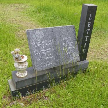 LABUSCHAGNE M.A.C. 1925-1999