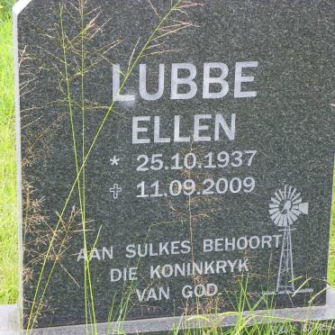 LUBBE Ellen 1937-2009