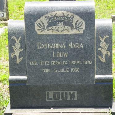 LOUW Catharina Maria nee FITZ GERALD 1876-1966