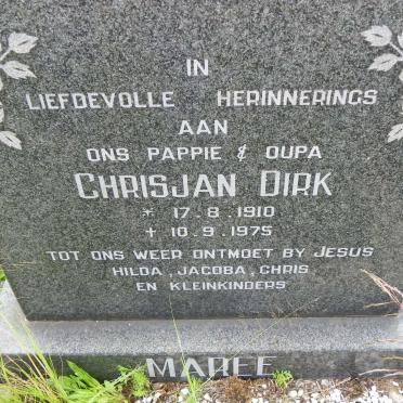 MAREE Chrisjan Dirk 1910-1975