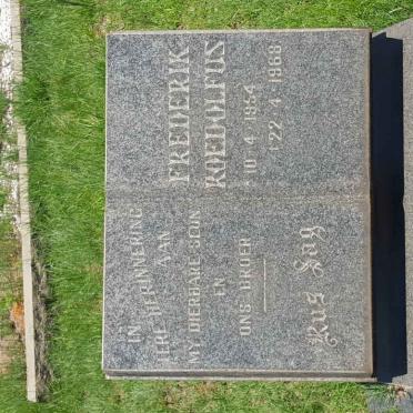 MERWE Frederik Roedolfus, van der 1954-1968