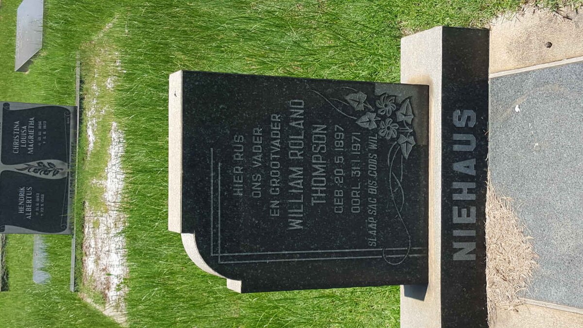 NIEHAUS William Roland Thompson 1897-1971