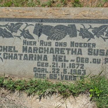NEL Rachel Margharetha Susanna Chatarina nee DU PLOOY 1872-1963