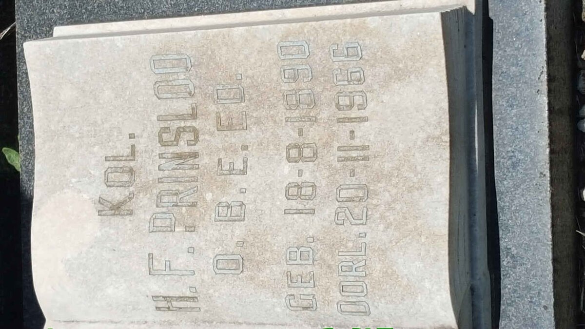 PRINSLOO H.F. 1890-1966 &amp; Stephanie WEIDNER 1898-1941