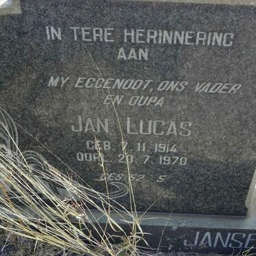 RENSBURG Jan Lucas, Janse van 1914-1970 &amp; Cornelia J.M. JOUBERT 1915-1995