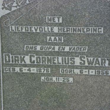 SWART Dirk Cornelius 1876-1956