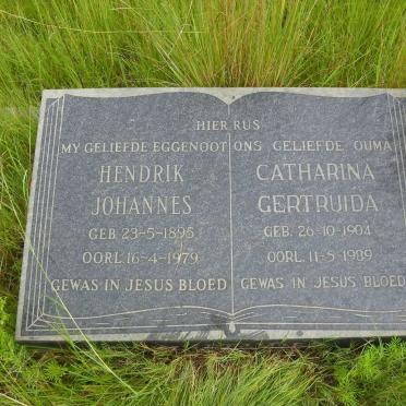 SCHREUDER Hendrik Johannes 1895-1979 &amp; Catharina Gertruida 1904-1989