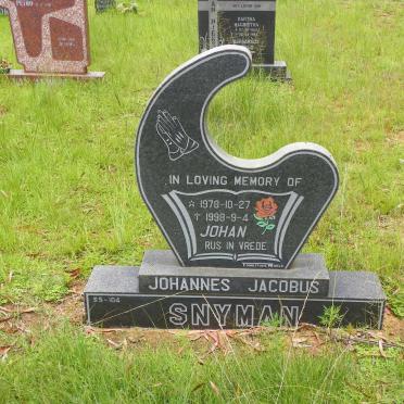 SNYMAN Johannes Jacobus 1978-1998