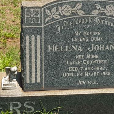 SCHEEPERS Willem Hendrik 1886-1960 &amp; CROWTHER Helena Johanna voorheen SCHEEPERS nee MOHR 1882-1968