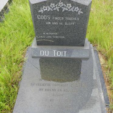 TOIT Pieter, du 1919-1981