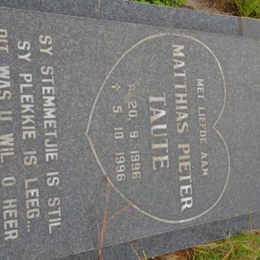 TAUTE Matthias Pieter 1996-1996