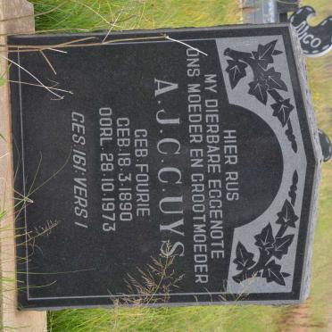 UYS A.J.C.C. nee FOURIE 1890-1973