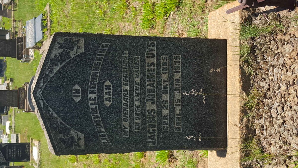 UYS Jacobus Johannes 1885-1935