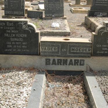 BARNARD Willem Hendrik 1887-1964 &amp; Jacomiena A.J. VAN ROOYEN 1889-1987