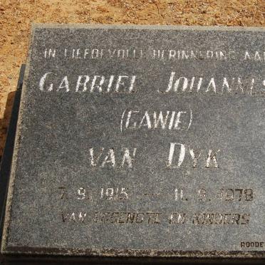 DYK Gabriel Johannes, van 1915-1978