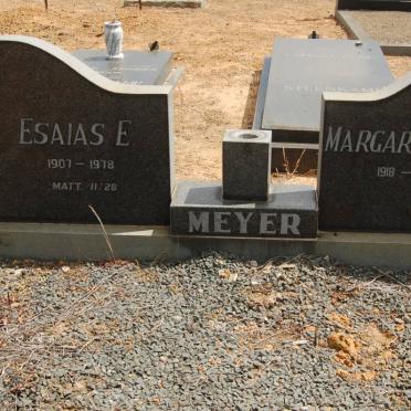 MEYER Esaias E. 1907-1978 &amp; Margaretha J. 1918-2002
