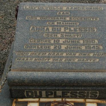 PLESSIS Anna, du nee SWART 1910-1945