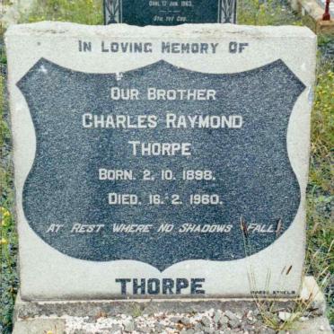 THORPE Charles Raymond 1898-1960