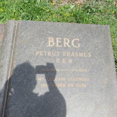 BERG Petrus Erasmus P.E.R. 1906-1975