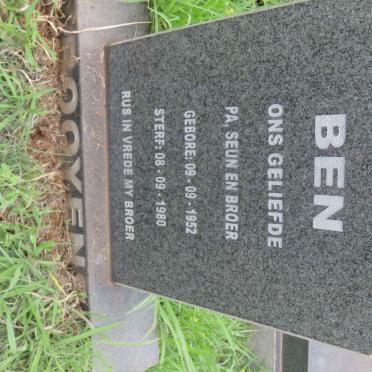 BOOYENS Ben 1952-1980