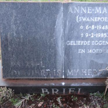BRIEL Anne-Marie nee SWANEPOEL 1948-1985