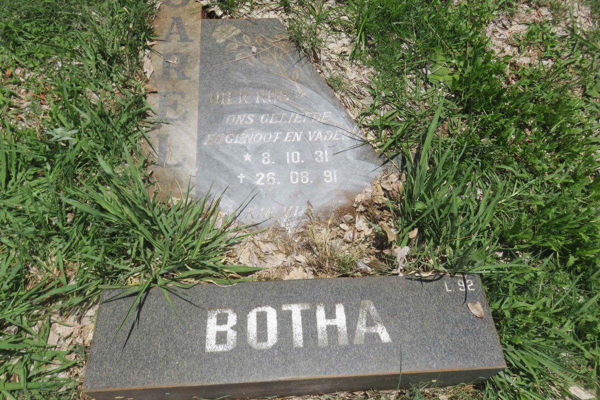 BOTHA Sarel 1931-1991