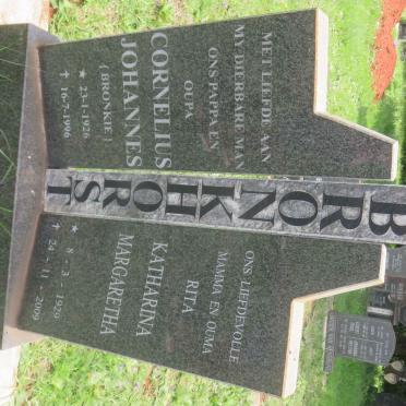 BRONKHORST Cornelius Johannes 1926-1996 &amp; Rita Katharina Margaretha 1929-2009