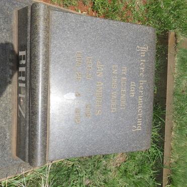 BRITZ Jan Andries 1936-1972
