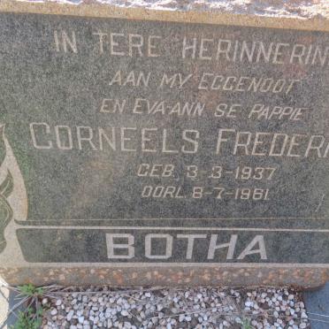 BOTHA Corneels Frederick 1937-1961