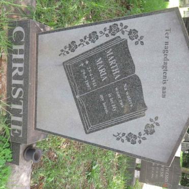 CHRISTIE Martha Maria 1911-1997