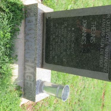 DUVENHAGE Theunis Johannes 1978-2002