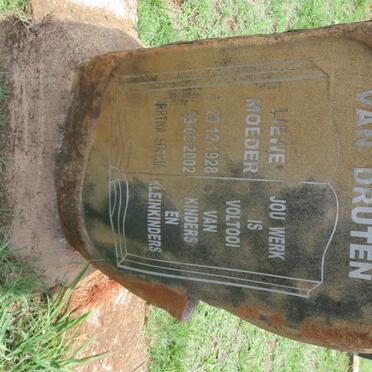 DRUTEN Martha Sophia, van 1928-2002