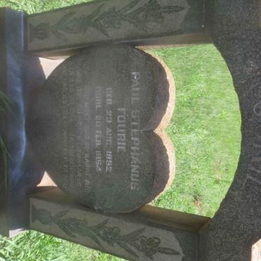 FOURIE Paul Stefphanus 1892-1954