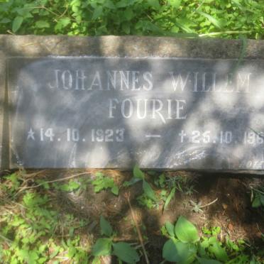 FOURIE Johannes Willem 1923-1964