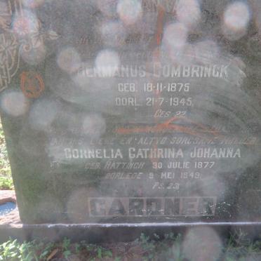 GARDNER Hermanus Combrinck 1875-1945 &amp; Cornelia Cathrina Johanna HATTINGH 1877-1949