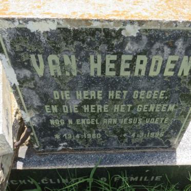 HEERDEN, van 1960-1995