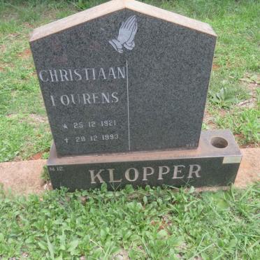 KLOPPER Christiaan Lourens 1921-1993