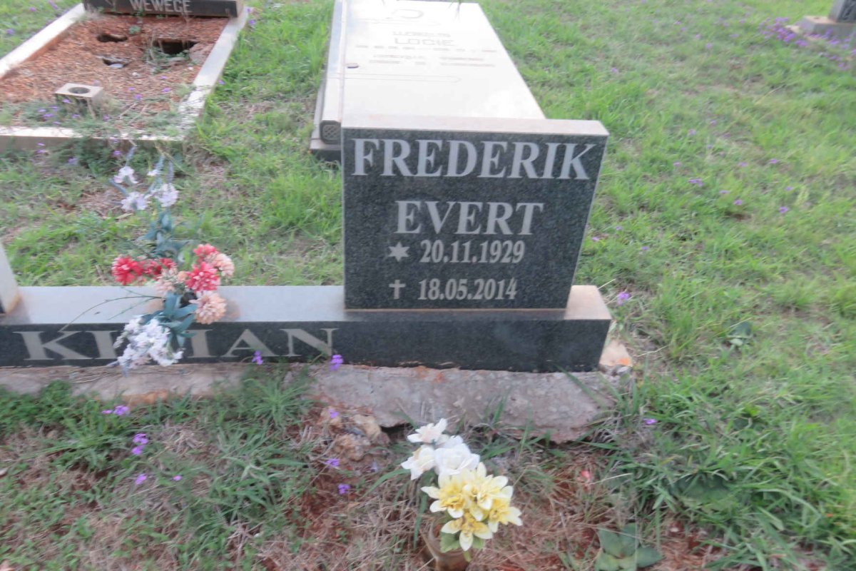 KILIAN Frederik Evert 1929-2014 &amp; Christina Johanna 1932-