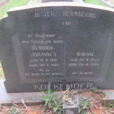 KOEKEMOER Hendrik Johannes 1921-1965 &amp; Koekie 1924-19??