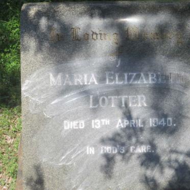 LOTTER Maria Elizabeth -1940