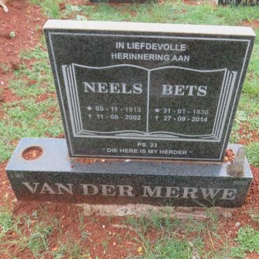 MERWE Neels, van der 1913-2002 &amp; Bets 1930-2014